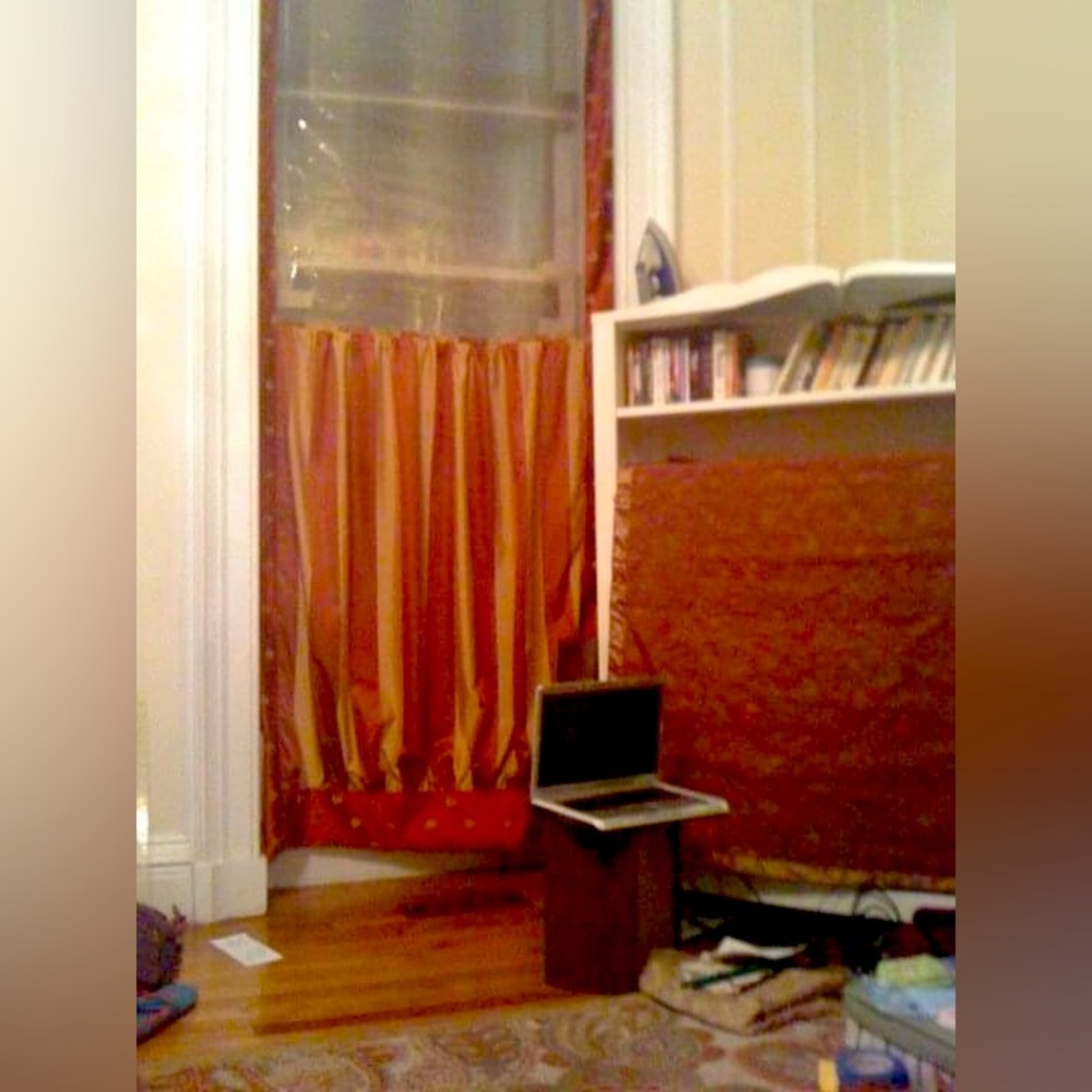 Tall custom curtains 110”x 46-36” (see description)